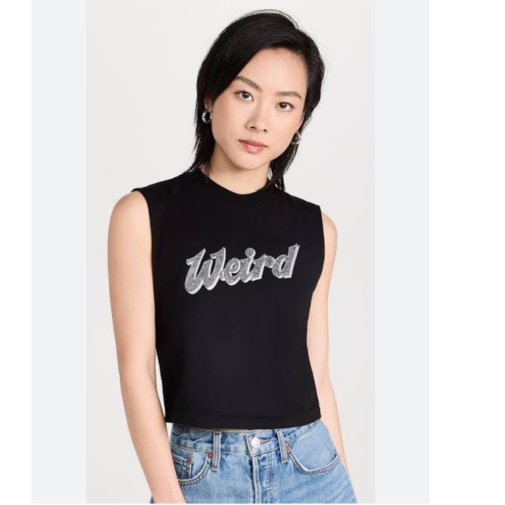 Re/Done Weird Baby Muscle Tank Top.